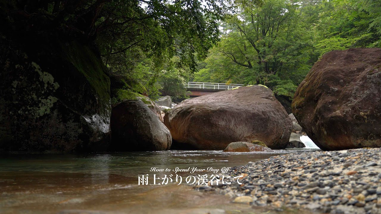 【宮崎県の自然の風景と遊び】増水後の渓谷で渓流釣り