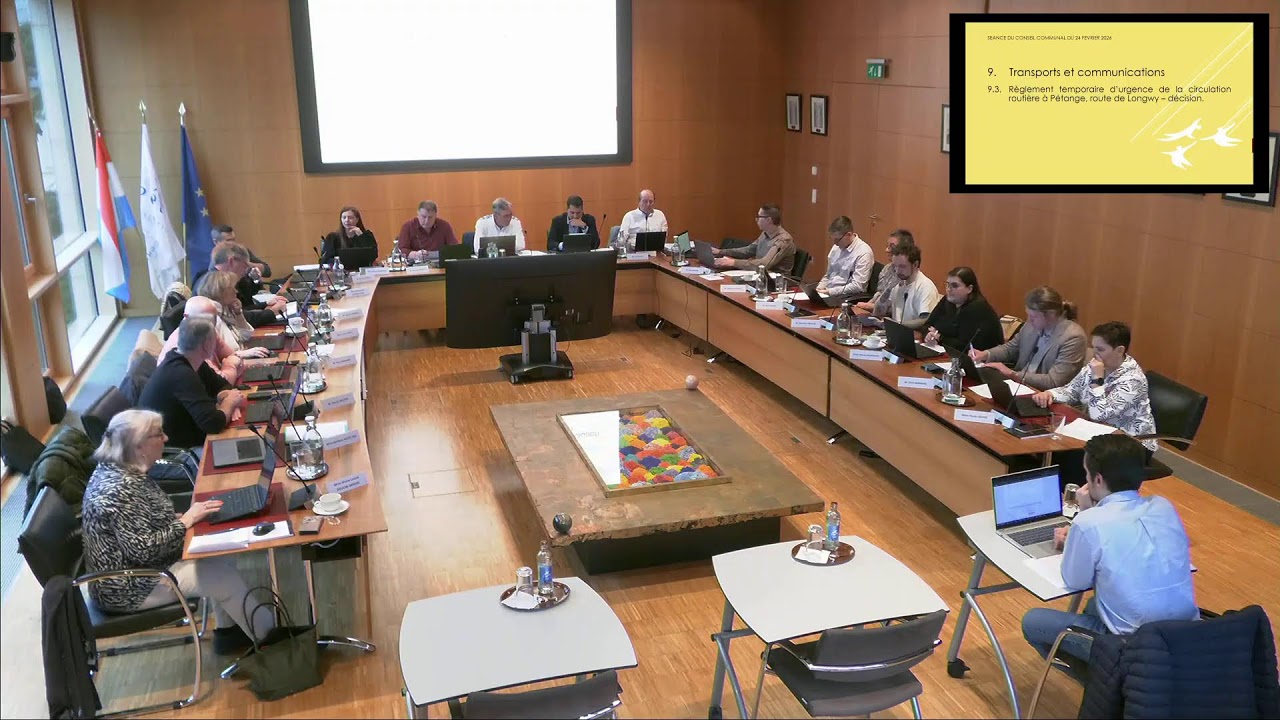 Conseil communal de Pétange - séance publique 24.02.2026