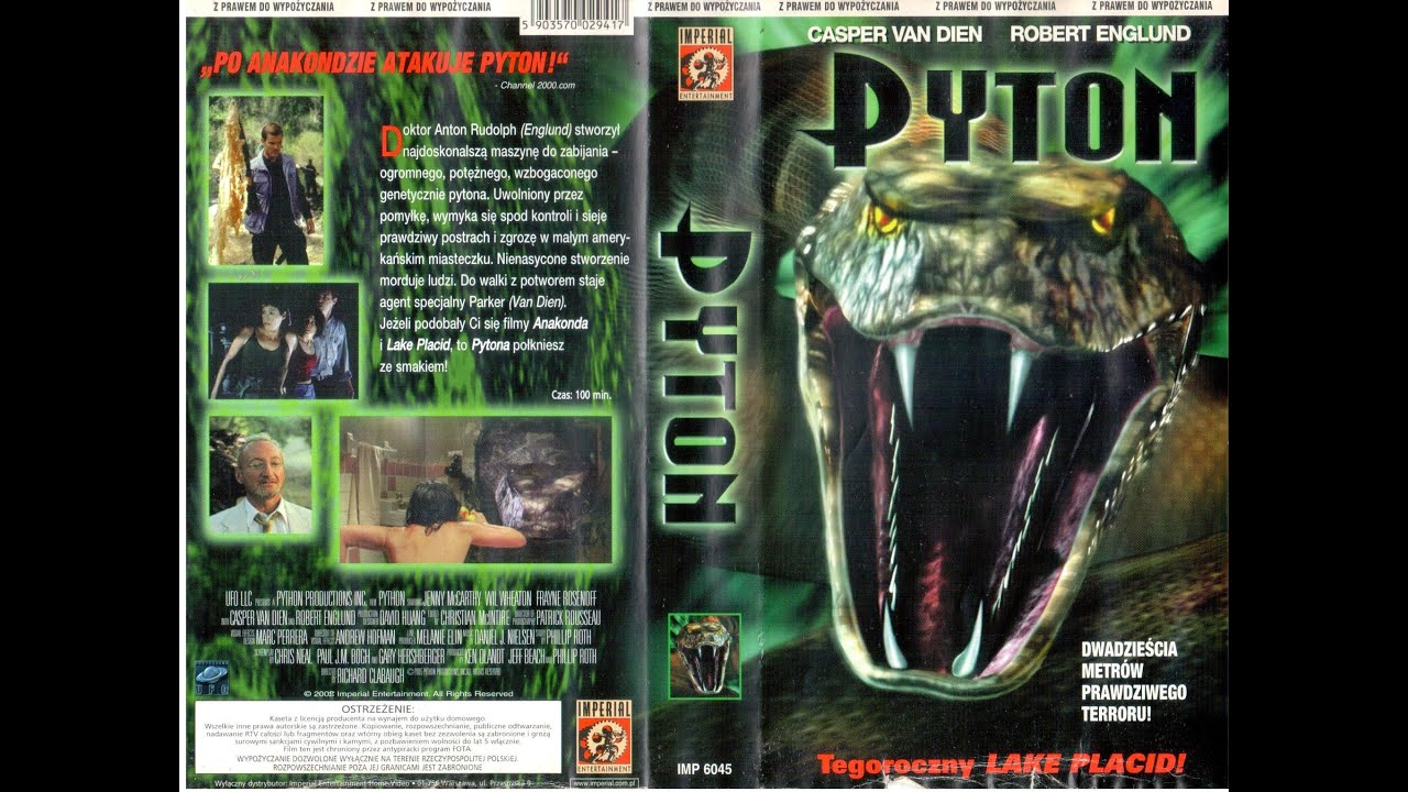 Pyton (Python 2000)- VHS-Rip (Lektor Jan Czernielewski)