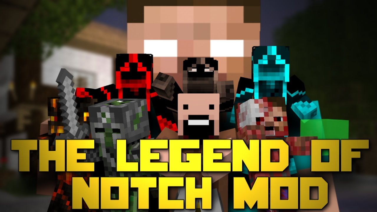 Minecraft Mod Showcase: The Legend of Notch! (80 NEW MOBS, NEW COMBAT SYSTEM, 6 HOUR RPG!)