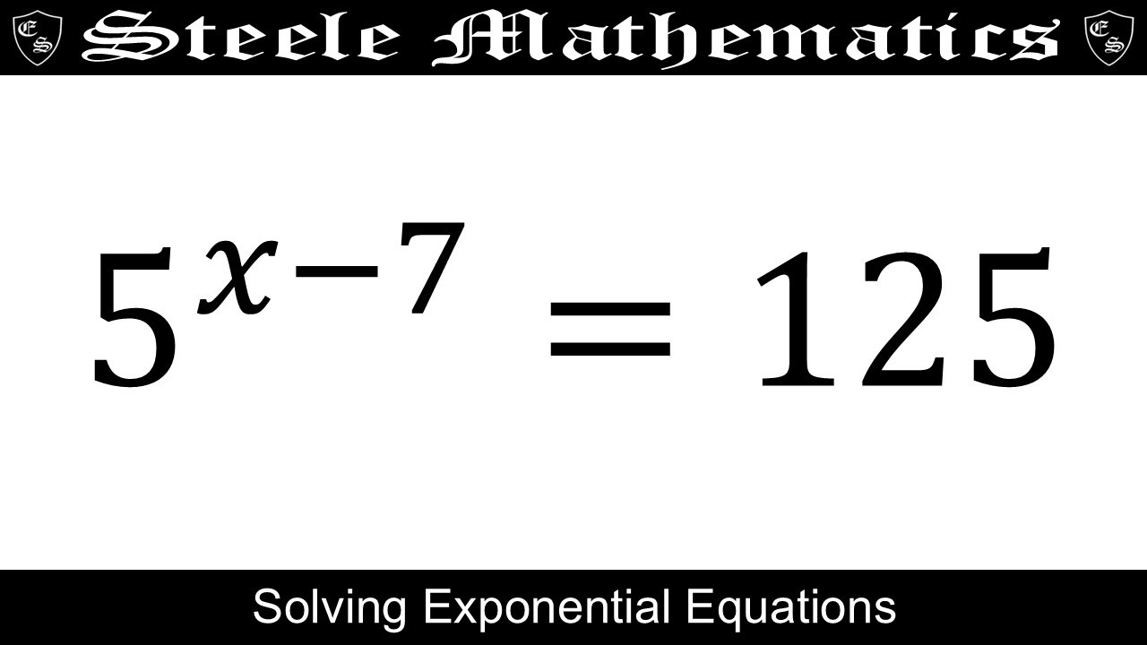 Solving Exponential Equations | Algebra Two | 11th Grade
