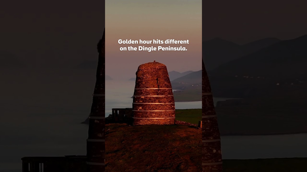Mesmerizing Sunset Dance Around Historic Eask Tower #ireland #kerry #travel