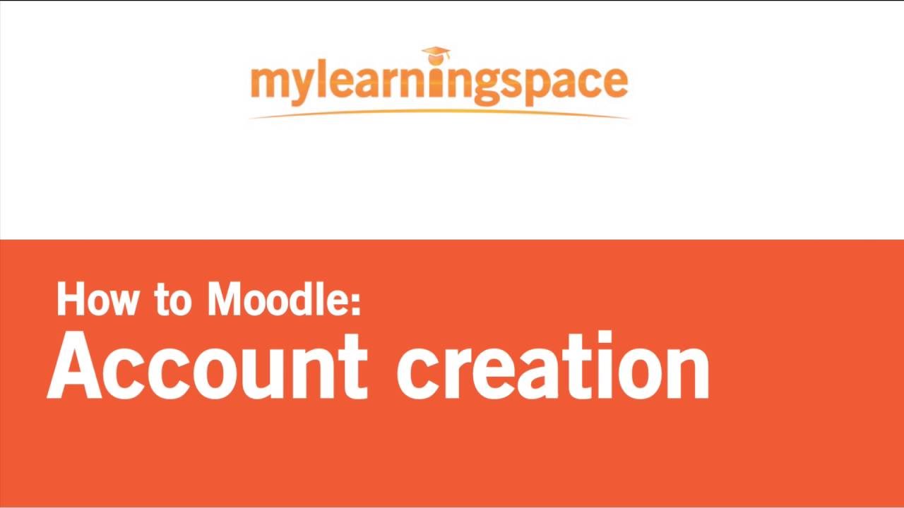 Moodle - Account creation