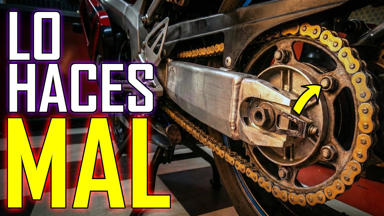 Tu CADENA da PENA: La Guía DEFINITIVA (Mecánica #2) Cómo engrasar, limpiar y tensar cadena de moto