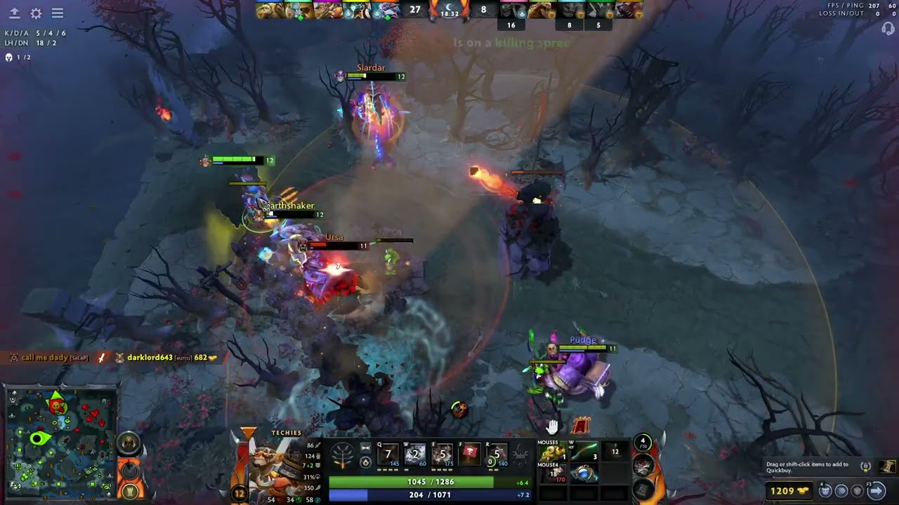 Hard Support Techies Does SOO MUCH DAMAGE!