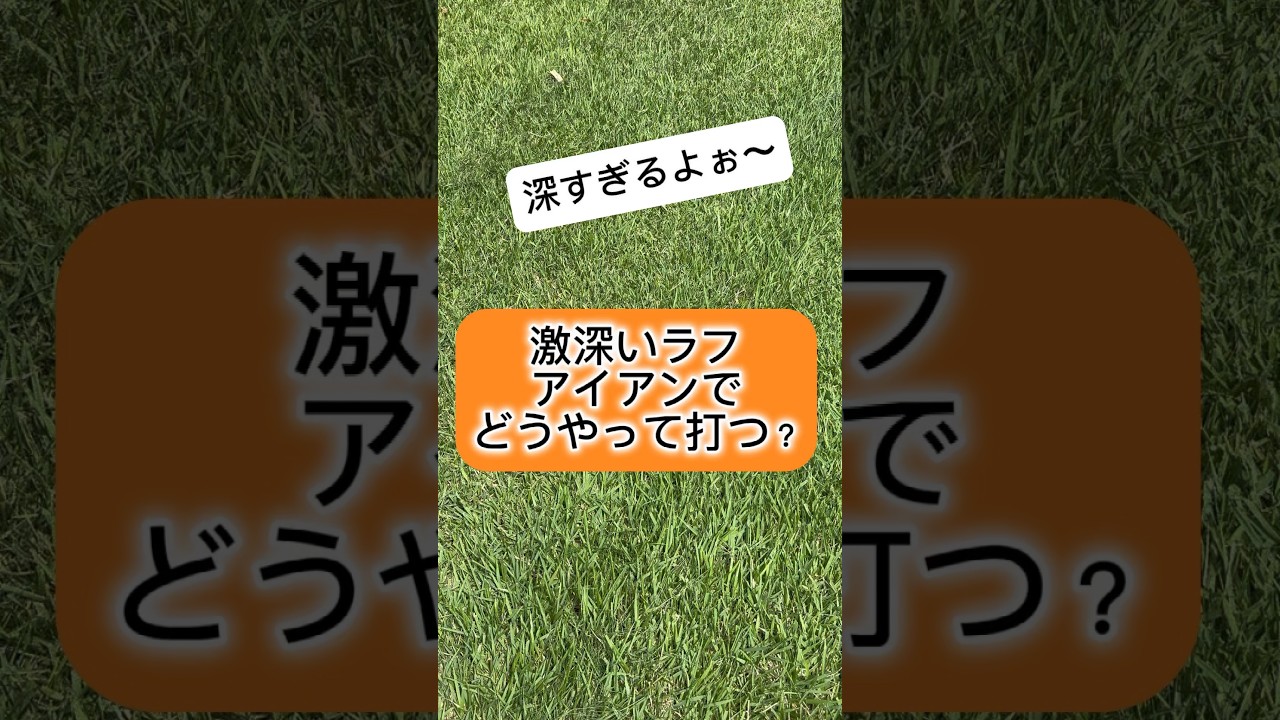激深いラフの打ち方(アイアン編)⛳️ #ゴルフ #ゴルフラウンド動画 #golf  #golfswingtips #ゴルフ好きと繋がりたい  #ハレノヒGolf #shorts