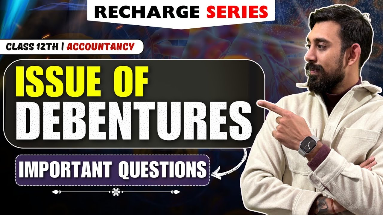 Re-Charge Issue of Debentures | All Questions | Accounts 12