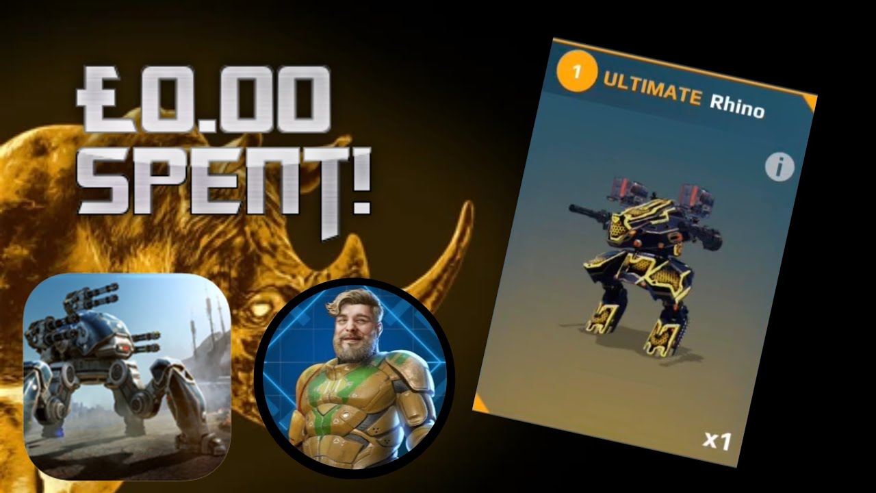 Я ПОЛУЧИЛ ULTIMATE RHINO БЕСПЛАТНО! БОЛЬШОЕ ОТКРЫТИЕ ПАКОВ! (War Robots)