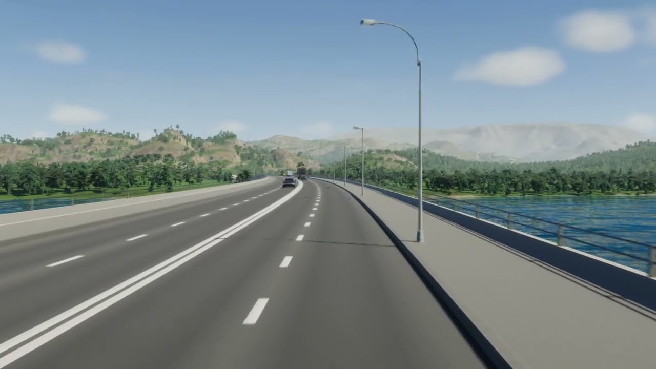First person POV truck driving | Cities Skylines 2