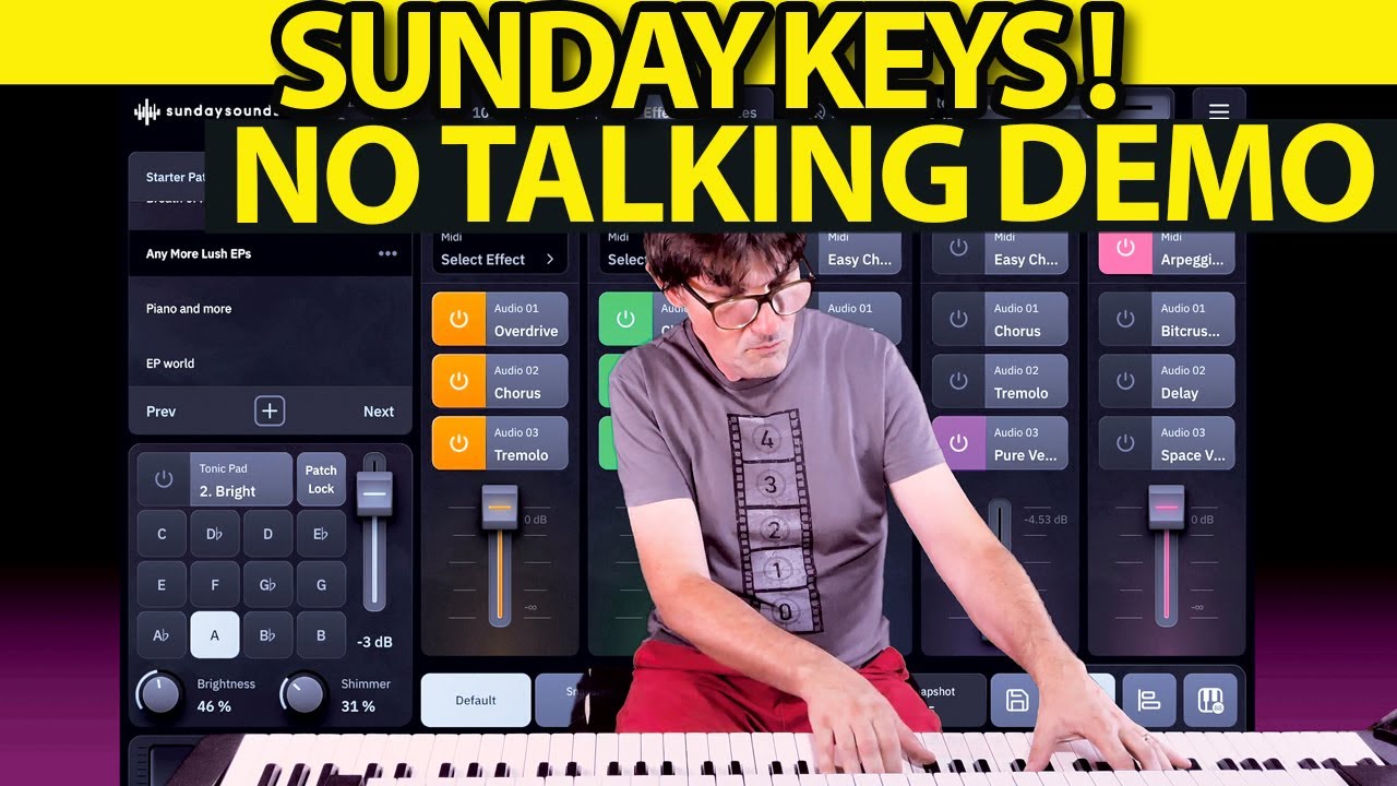 🎹 Sunday Keys NO TALKING SOUNDS DEMO by @AGDugros | Sundaysounds