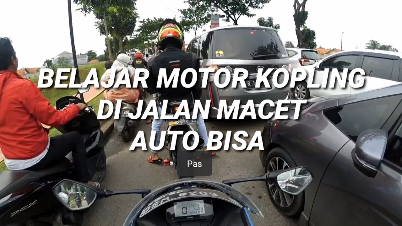 Belajar Motor Kopling di Jalan Macet - Belajar Motor Kopling Pemula - Gsxr150 Motovlog