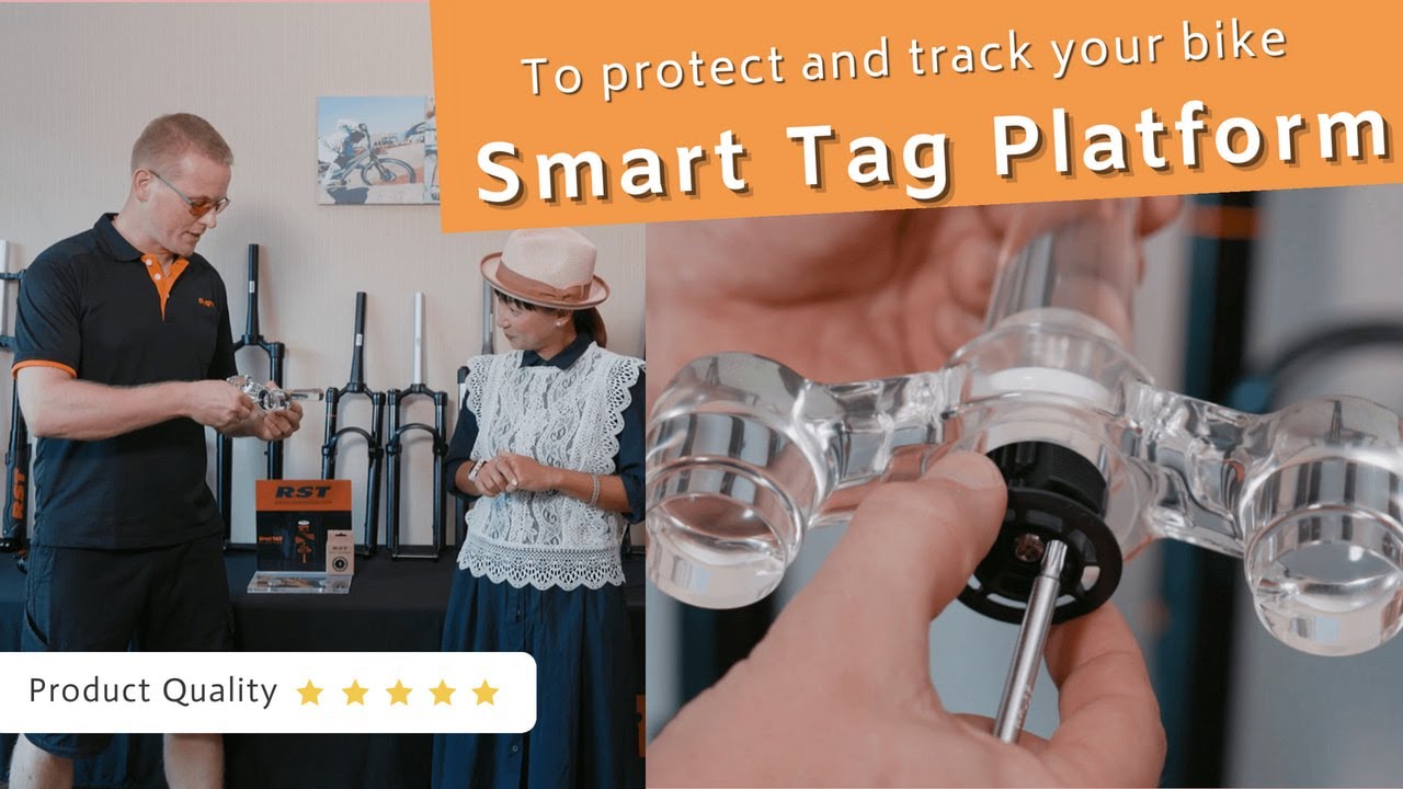 E-Bike MTB Fork Apple Air Tag【RST Smart Tag Platform】