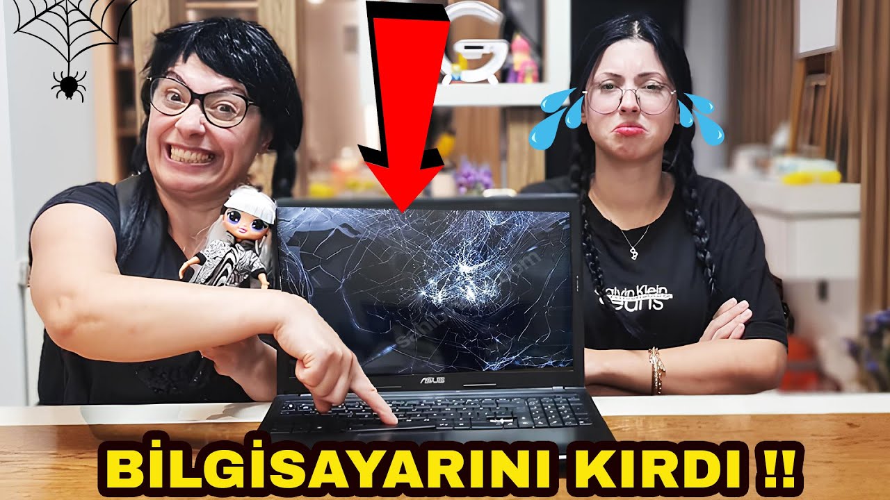SAHTE WEDNESDAY GER&Ccedil;EK WEDNESDAY'İN BİLGİSAYARINI KIRDI | EYL&Uuml;L LAL
