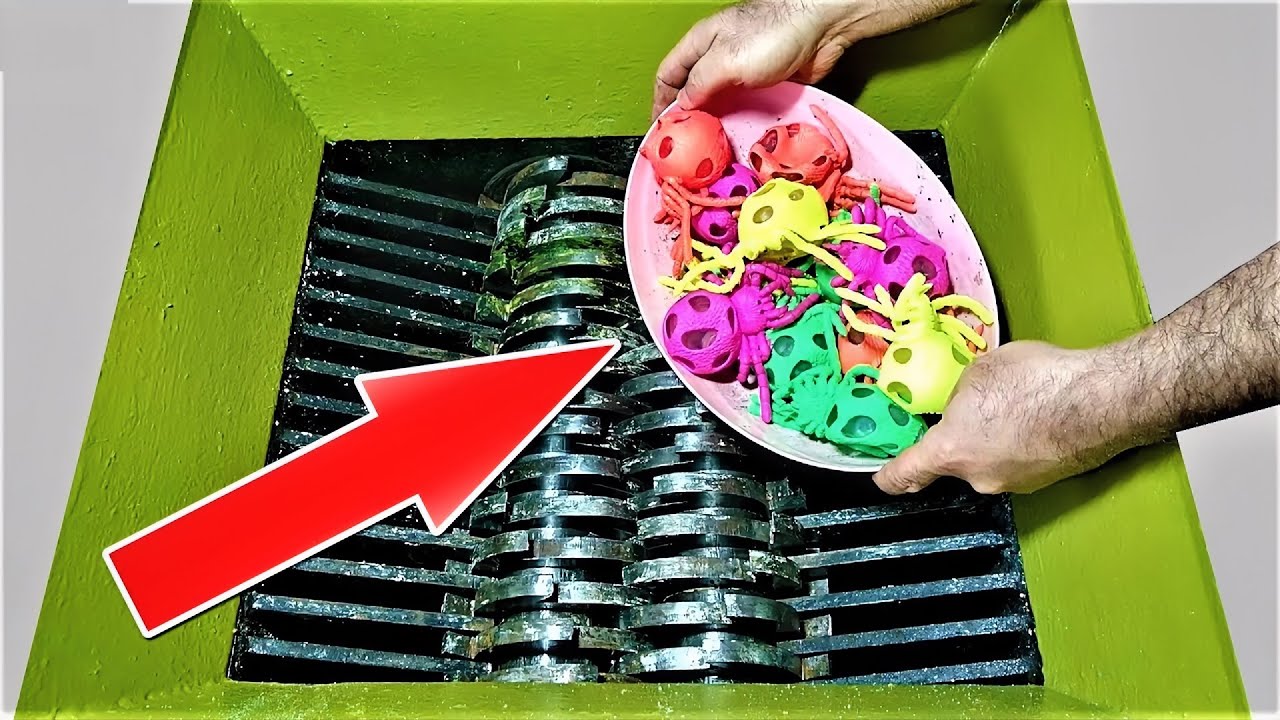 Crushing Hard and Soft Things with Shredder Machine #entertainment