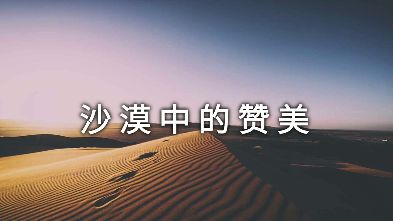 【敬拜诗歌】沙漠中的赞美