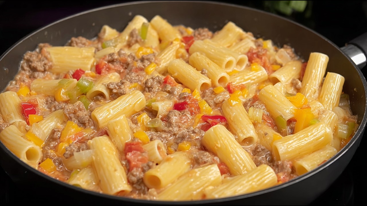 Самая вкусная паста с фаршем, которую я когда-либо готовил❗️ Простой и очень сочный рецепт!