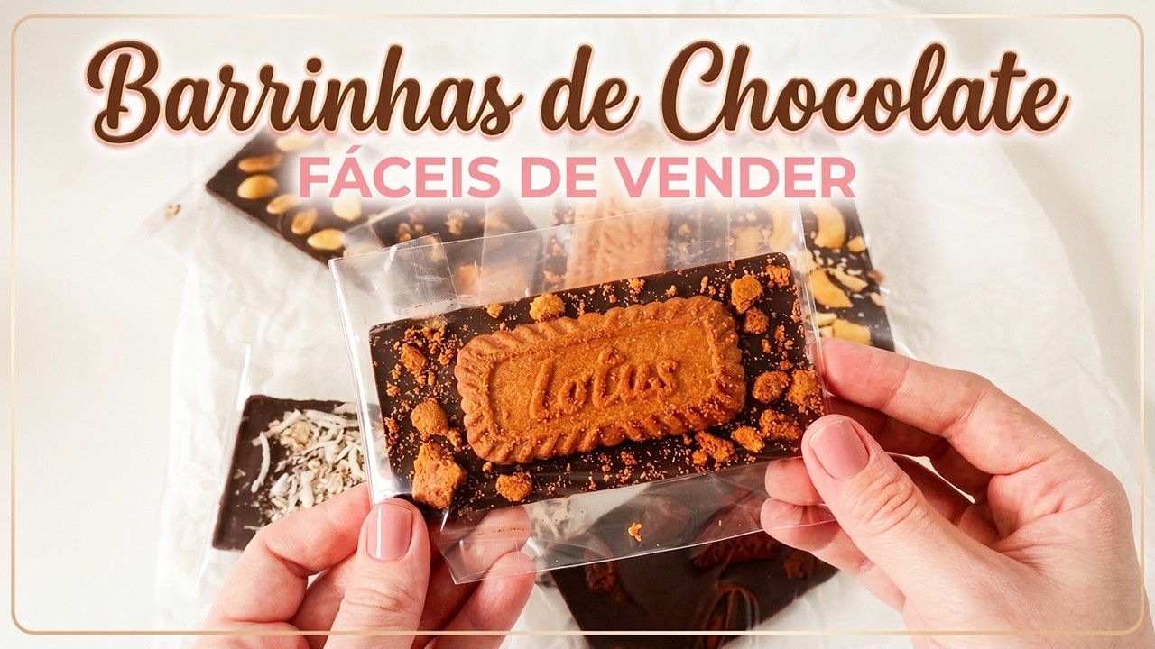 Barrinhas de Chocolate Decoradas | Ideia Fácil e Barata para Vender PÁSCOA 2026