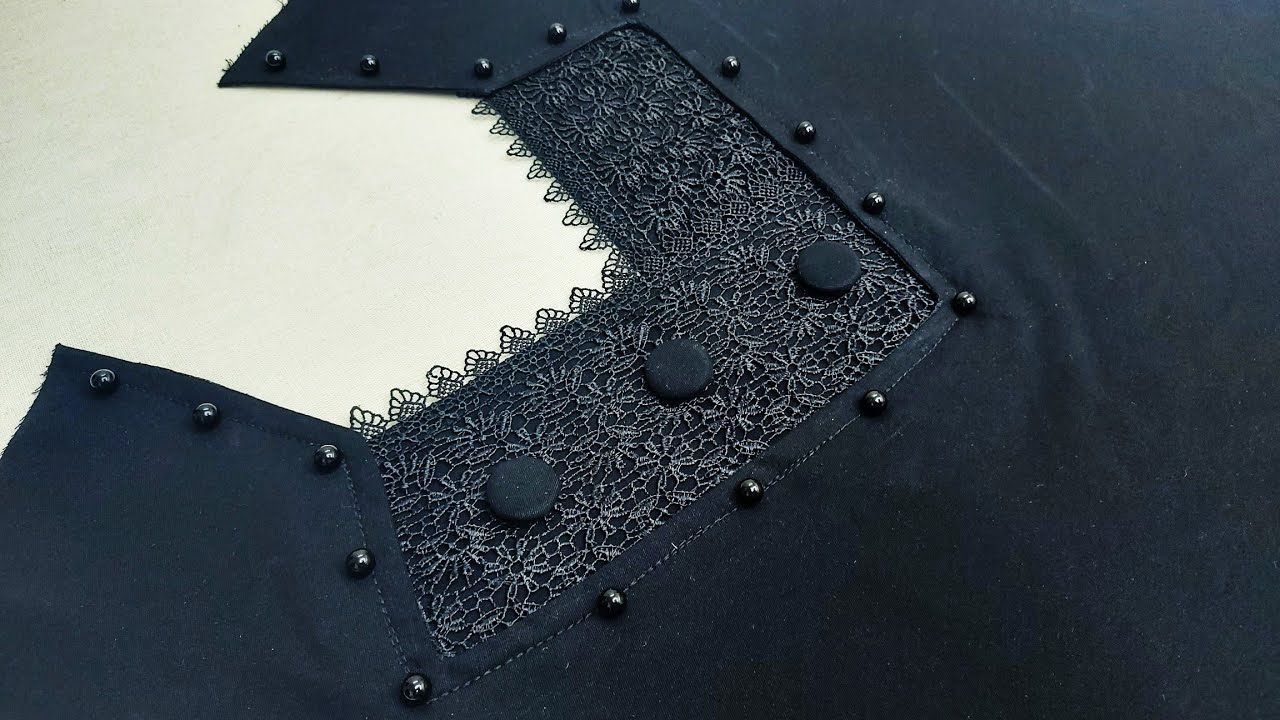 فصال اسود ولا اروع - Very beautiful  blouse design cutting and stitching very easy method