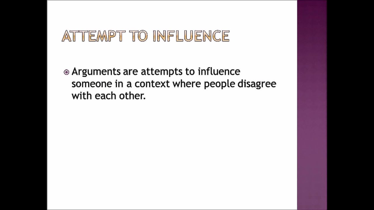 Components of an Argument