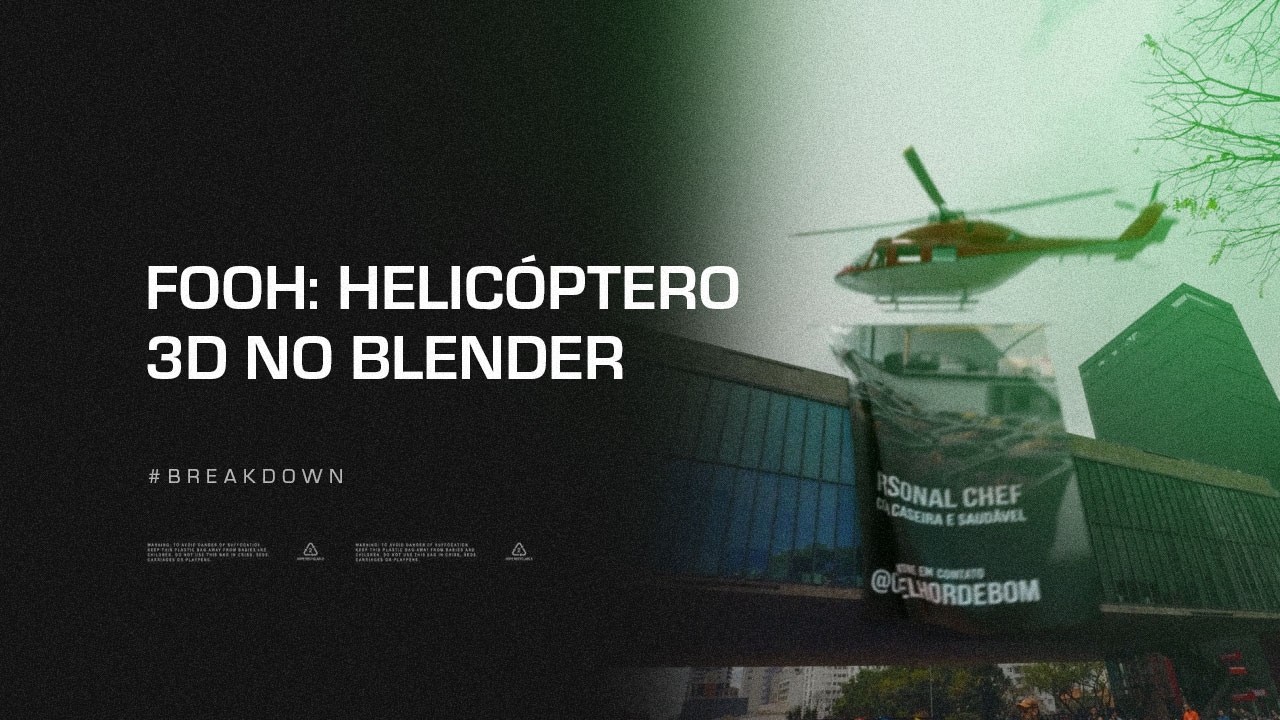 Como Criar um Helicóptero 3D FOOH no Blender  [+DOWNLOAD DO PROJETO]