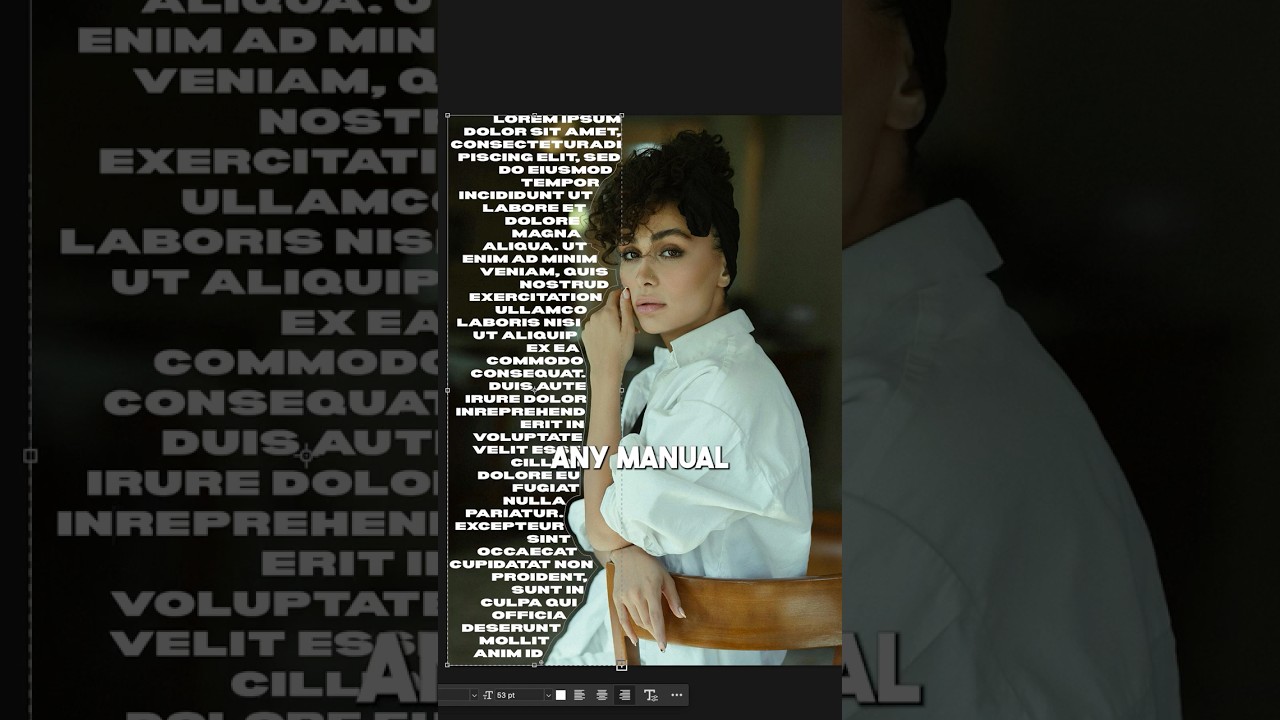 Wrap Text Around Any Subject In Photoshop!