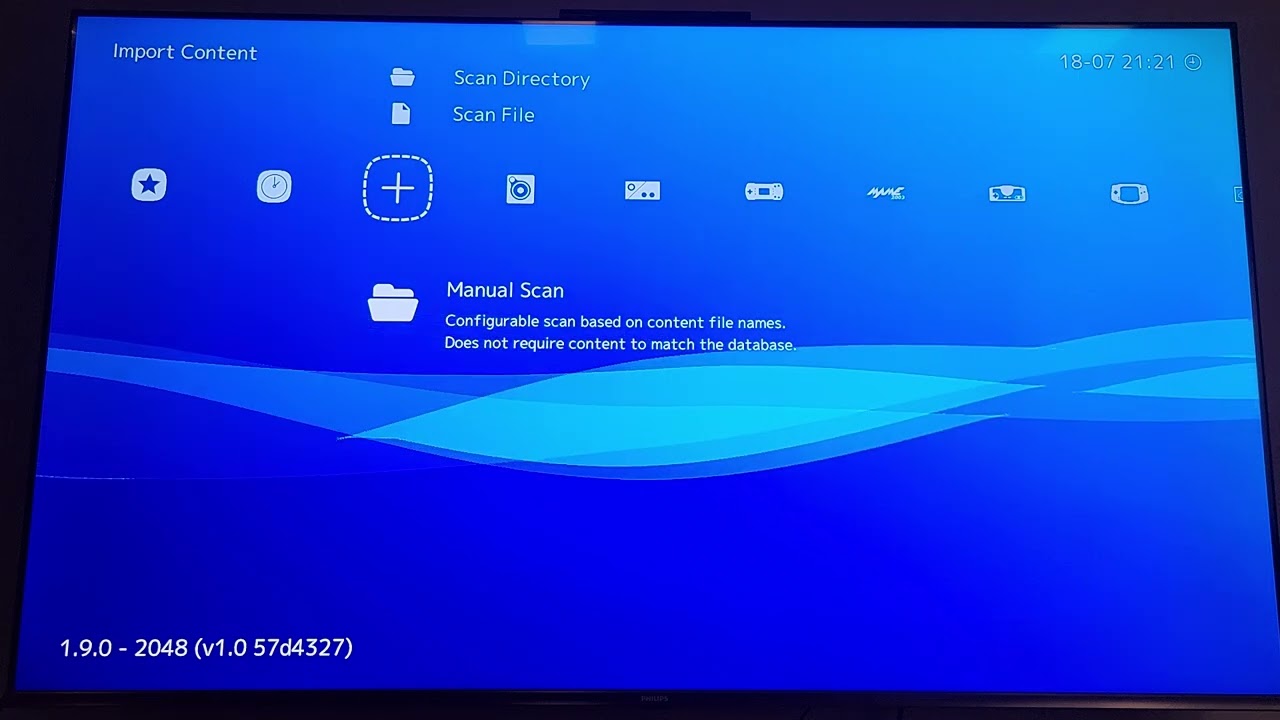 PS3 Retroarch - Create playlist - Add ROMs to playlist.