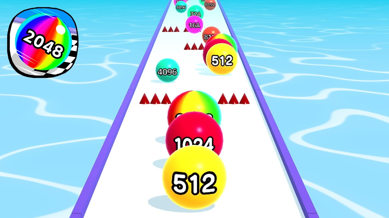 Ball Run 2048 - All Levels Gameplay Android, iOS ( Levels 4500 )