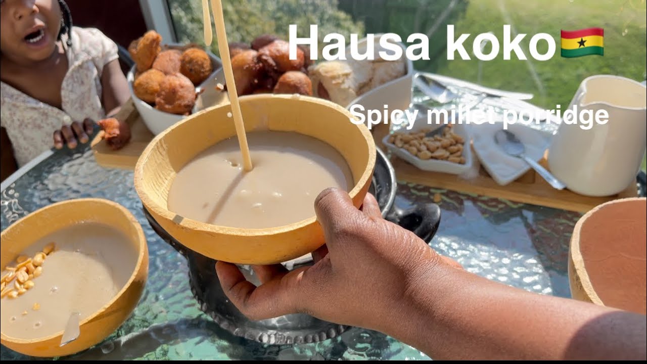 HAUSA KOKO/ SPICED MILLET PORRIDGE | GHANAIAN BREAKFAST | HEALTHY BREAKFAST| RECIPE | LOVYSTOUCH