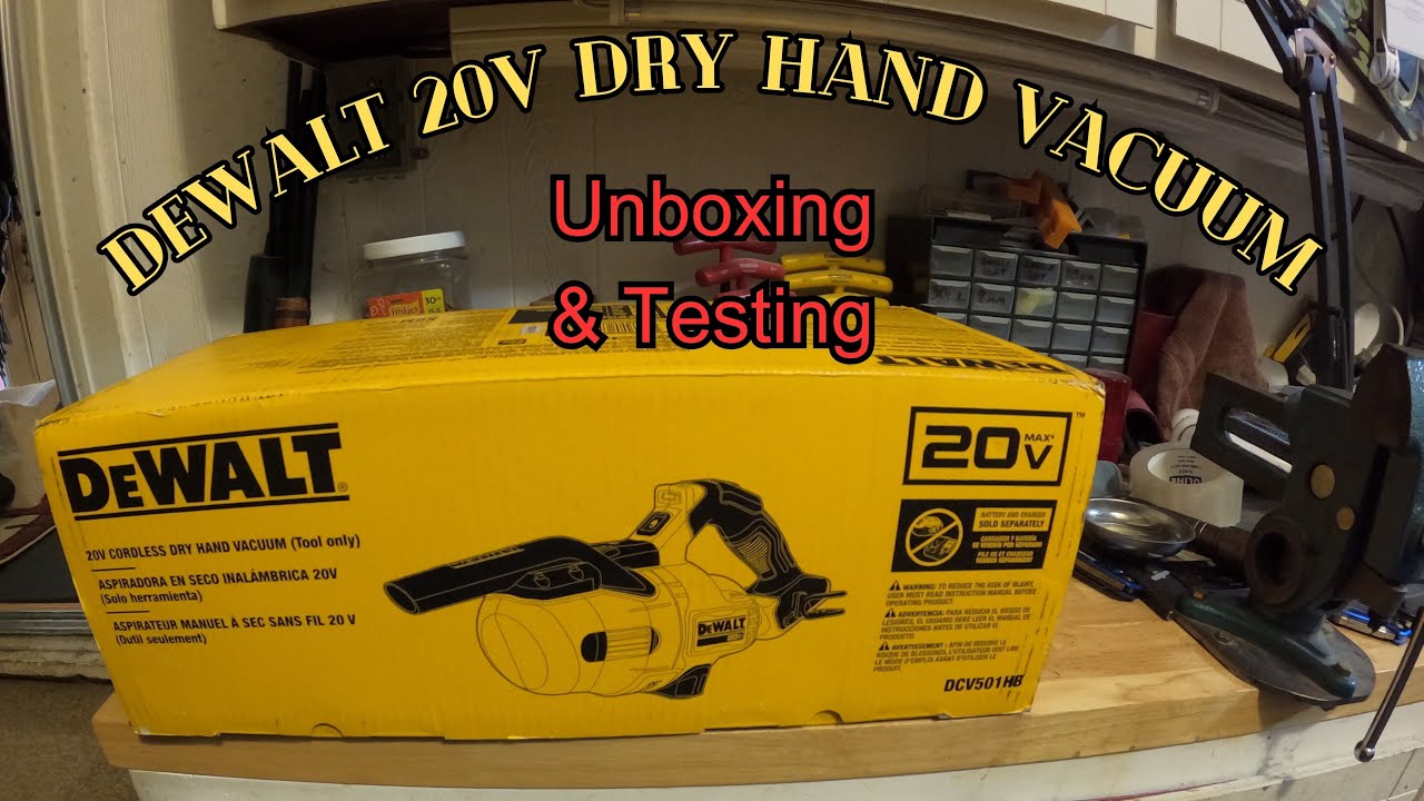 Ручной пылесос Dewalt DCV501HB 20V — распаковка и тестирование.