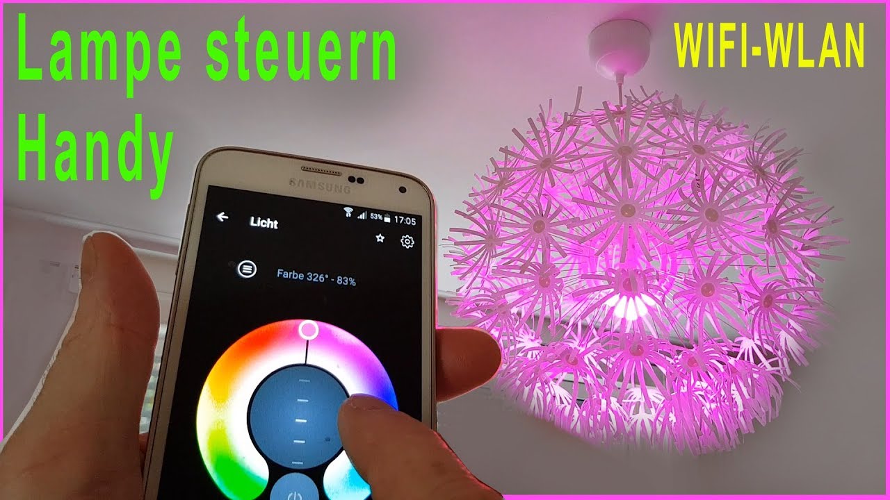 Licht Wifi-Wlan Farbe mit Handy steuern + unboxing