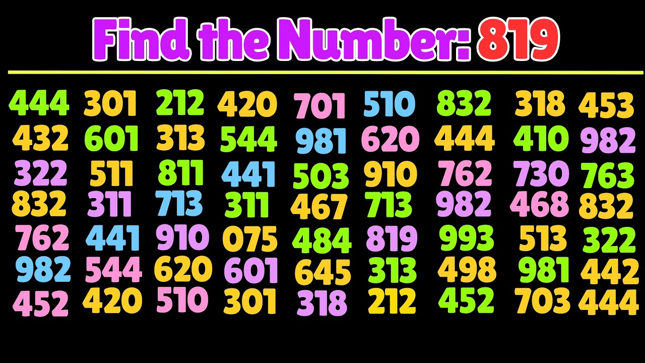 🧠 Find the Number 