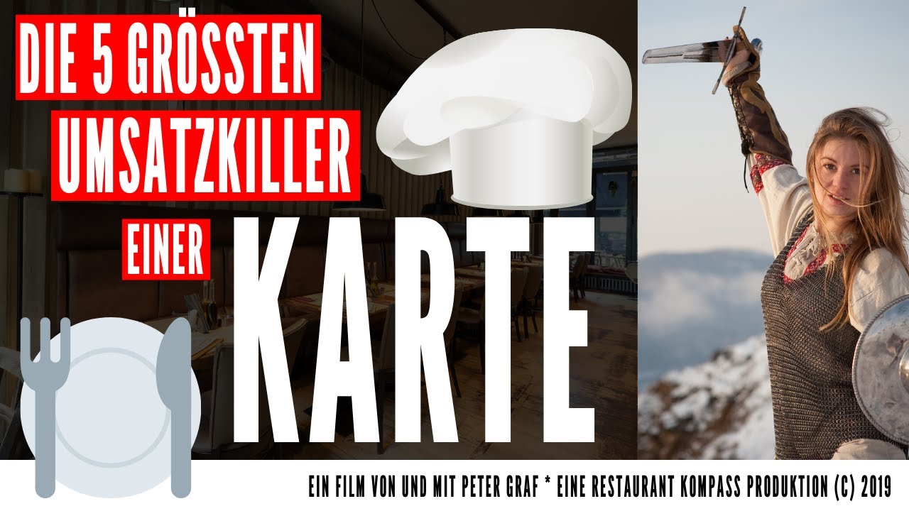 Die 5 grössten Umsatzkiller einer Karte [ Gastronomie Tipps ]