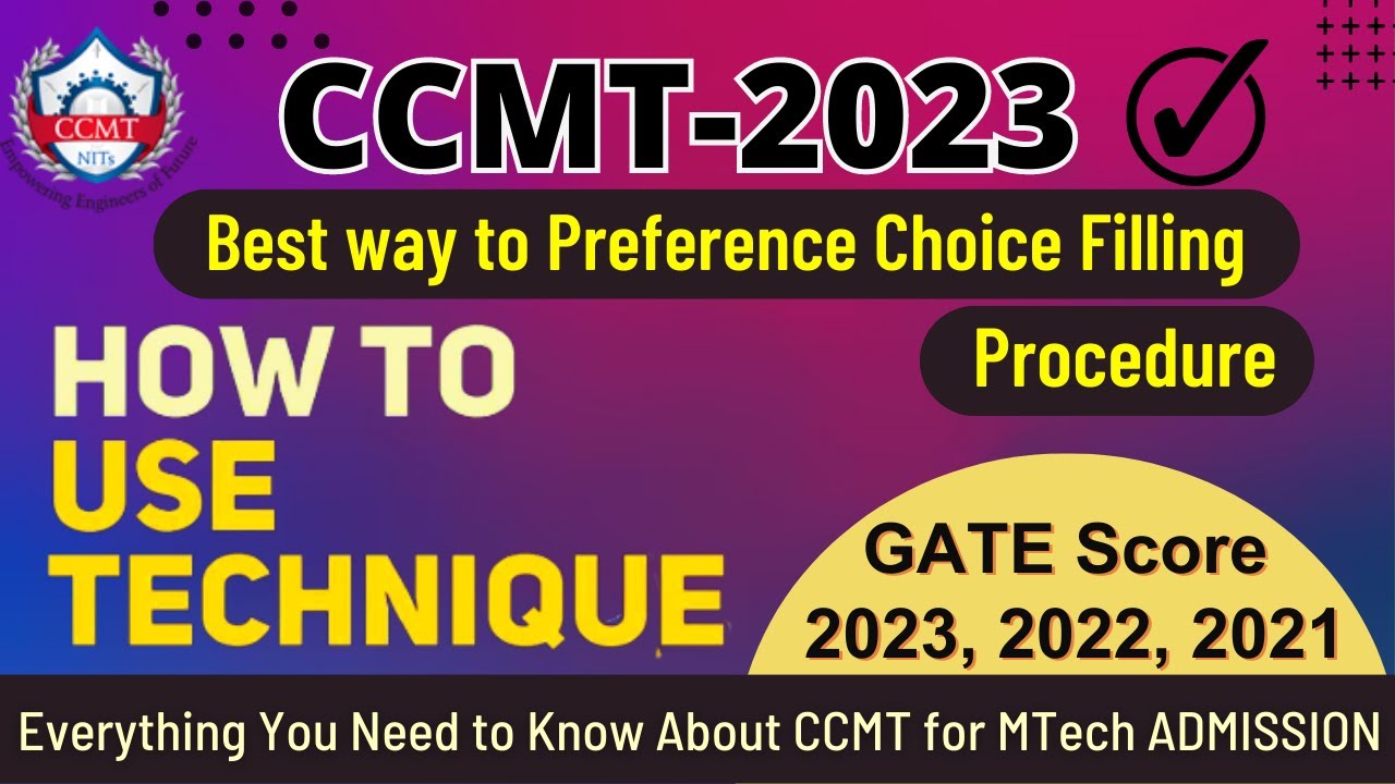 Complete LIVE Choice Filling Procedure of CCMT 2023 | Counselling Process🎯#gate2023 #alok_sir #ccmt