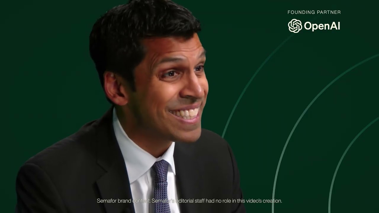OpenAI Chief Economist Ronnie Chatterji from Semafor&rsquo;s World Economy Summit Studio