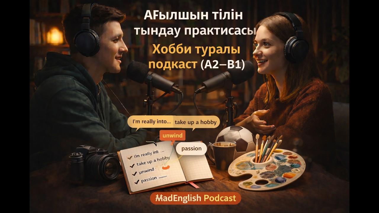 Хобби жайлы сөйлесейік! | Ағылшын тілін тыңдап үйрен (A2–B1)