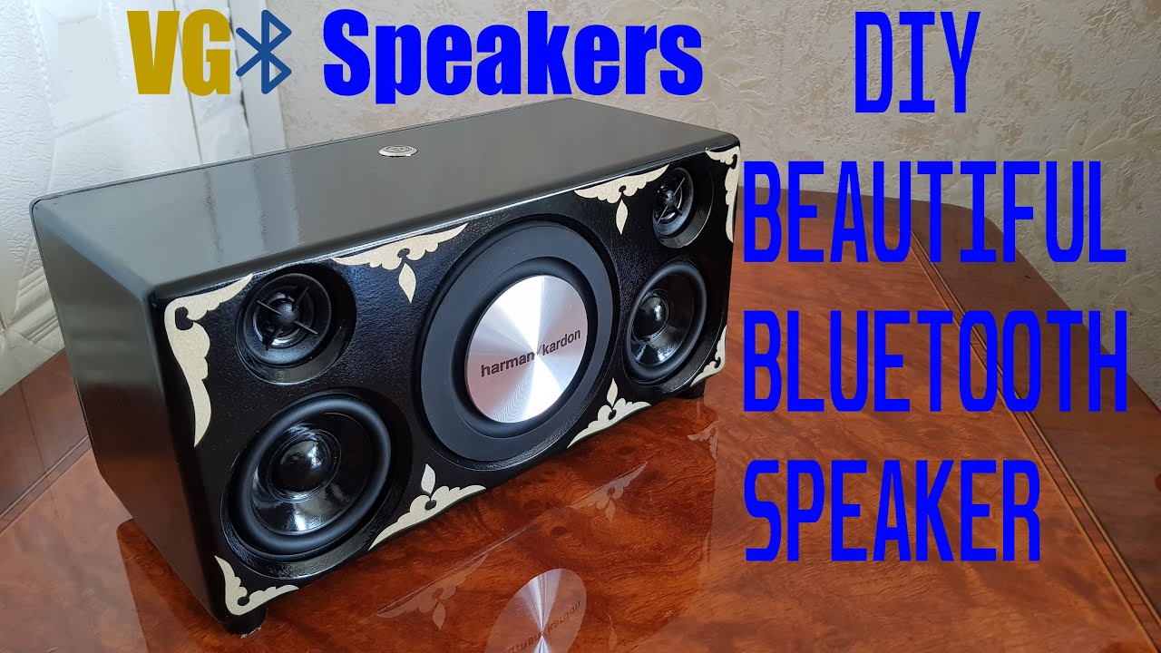 DIY Beautiful Bluetooth Speaker With Gold Patterns