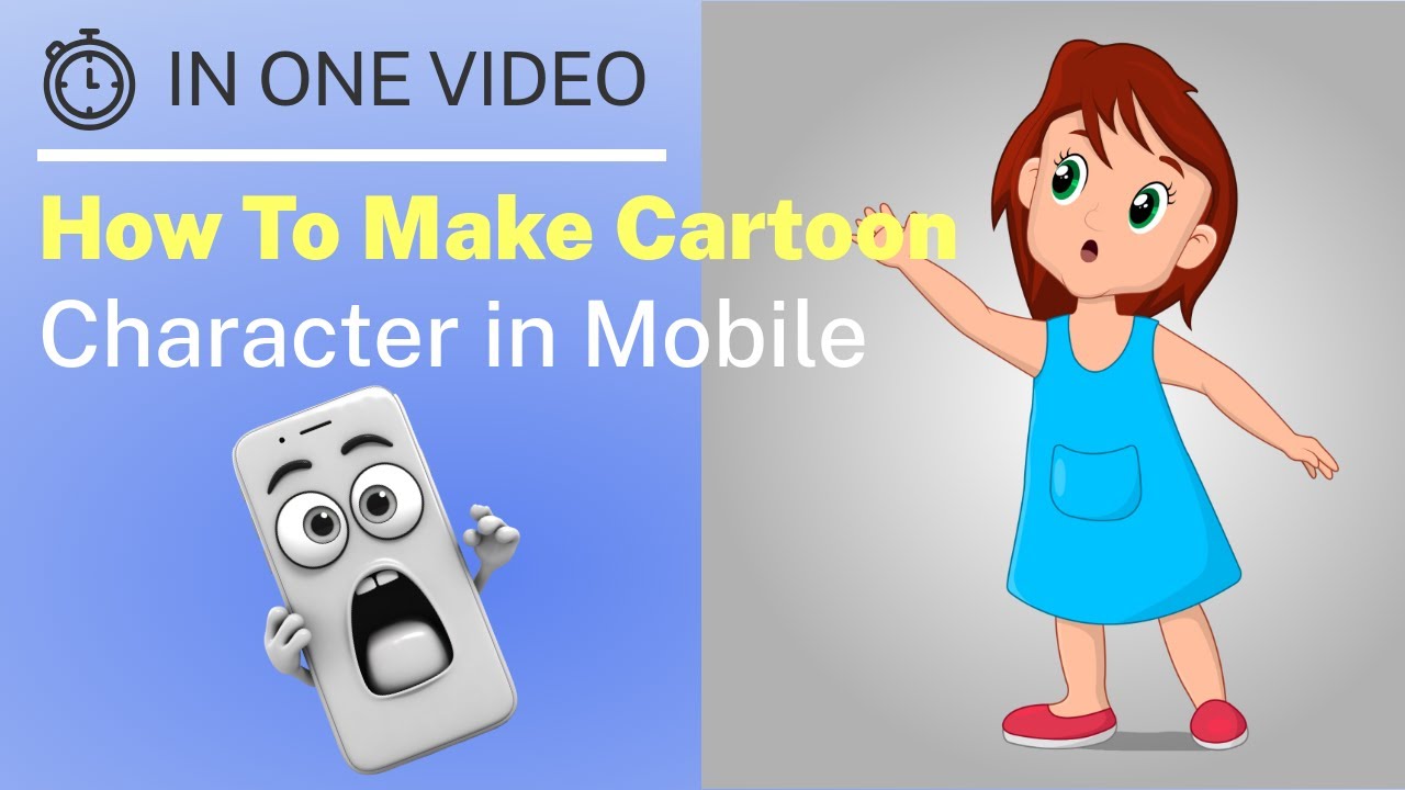 mobile se cartoon character ya cartoon video kaise banaye