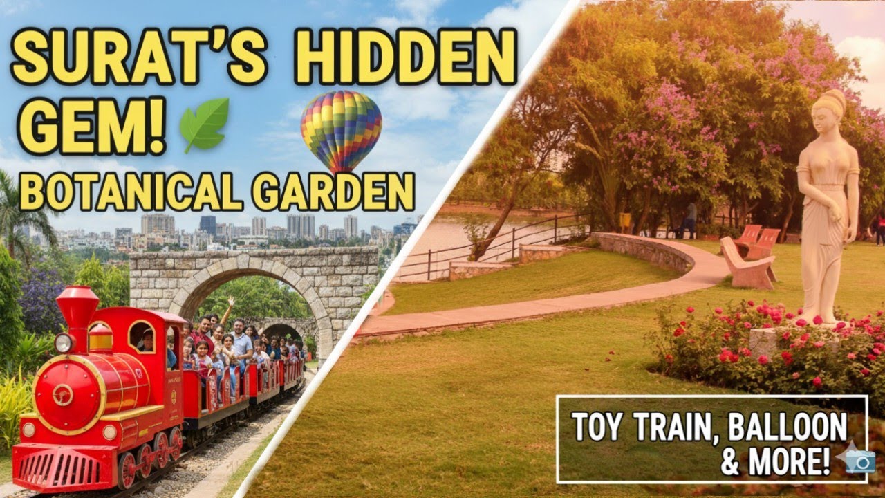 🌿 Surat's Hidden Paradise?! Botanical Garden Full Tour! #SuratTourism #TravelVlog