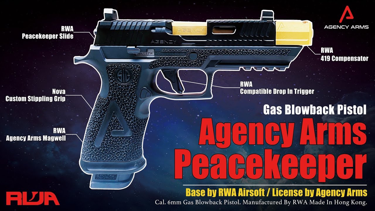 【Airsoft ＃148】RWA Agency Arms P320 Peacekeeper | 我的 P320 也逐漸潮槍化？