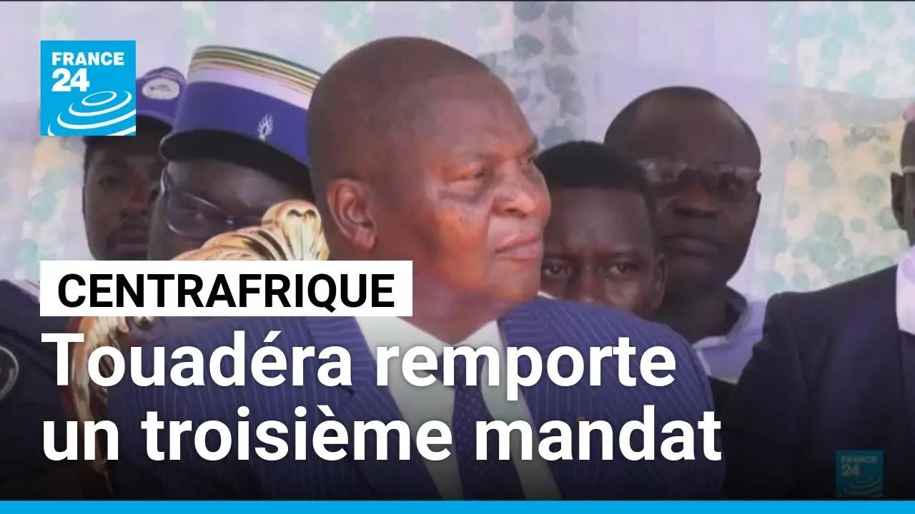 Centrafrique : Touad&eacute;ra remporte un troisi&egrave;me mandat, l'opposition conteste &bull; FRANCE 24