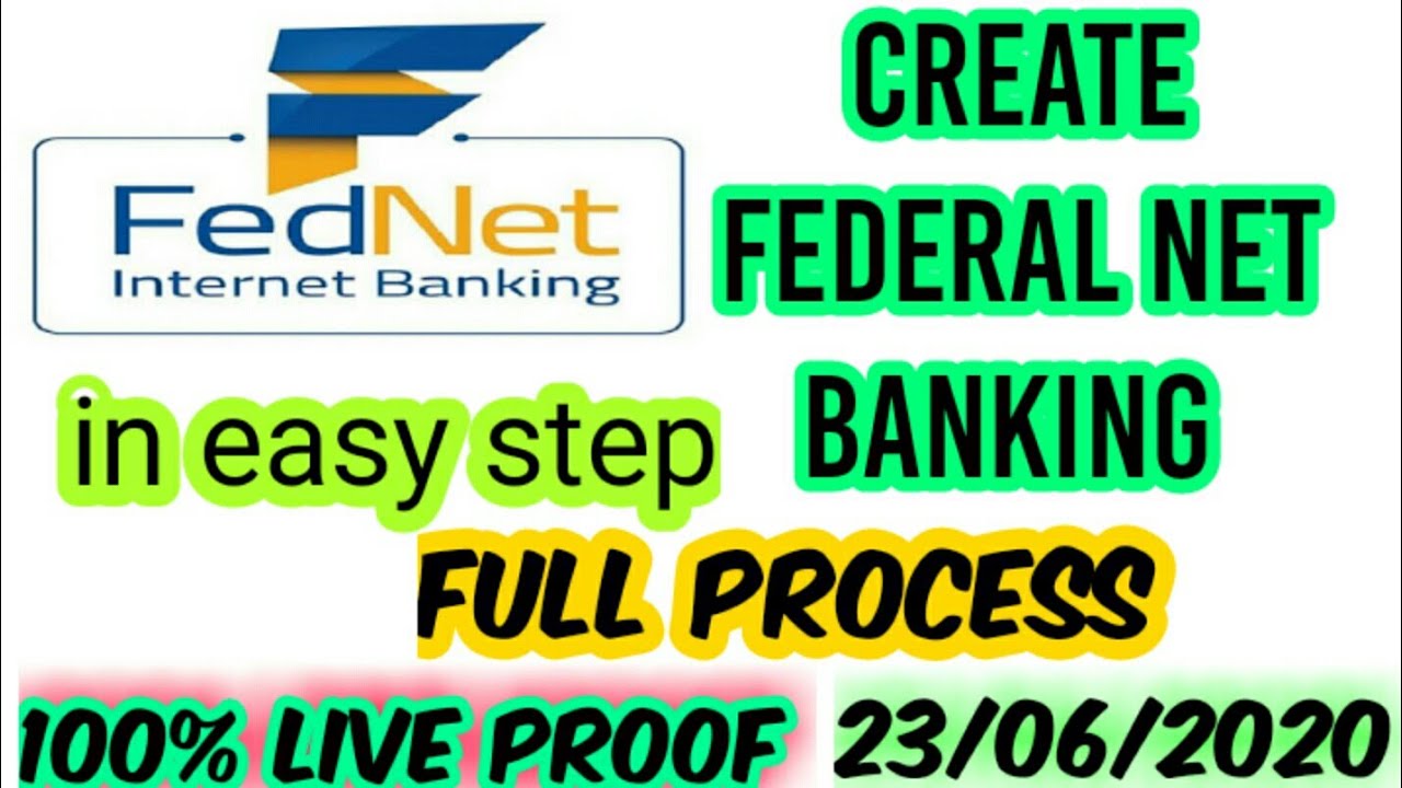 Federal net banking create online step by step in Hindi //fednet full process internet banking
