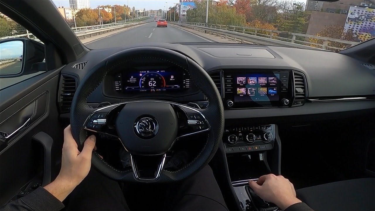 2022 Skoda Karoq SportLine [1.5 TSI, 150 HP] POV Test ride (Exterior, interior details) #44 CARiNIK