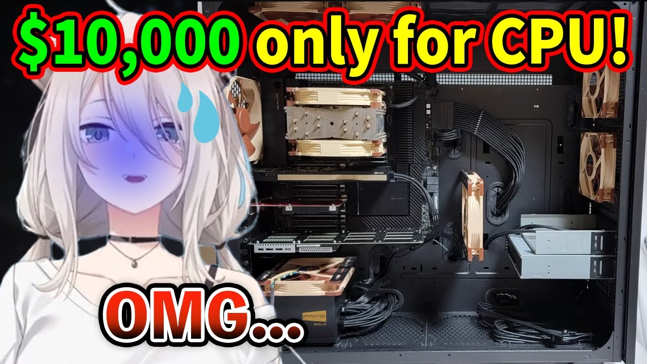 Shishiro Botan got surprised by $10,000 CPU