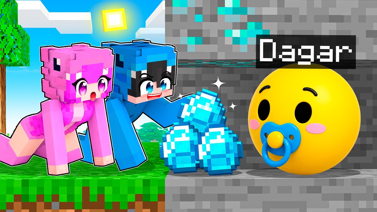I Played as BABY VERITY to TROLL My Friends in Minecraft!