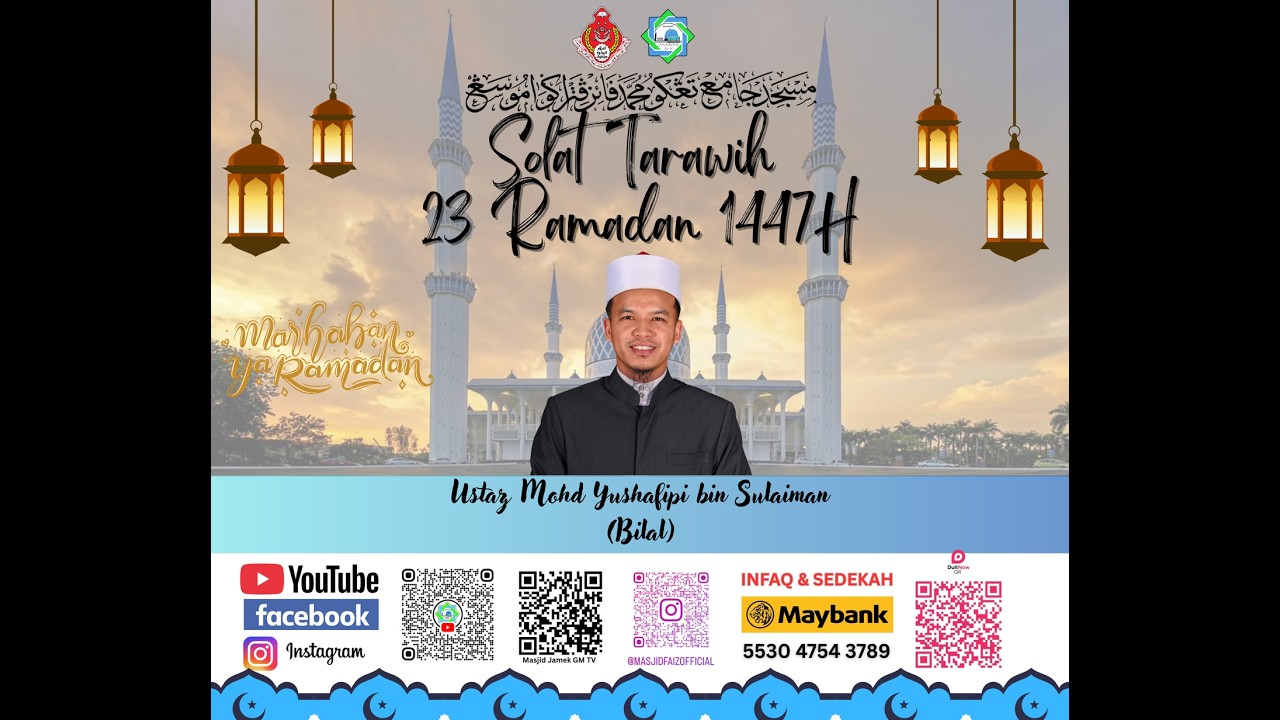 [LIVE] 23 Ramadan 1447H [AF Ustaz Mohd Yushafipi bin Sulaiman]