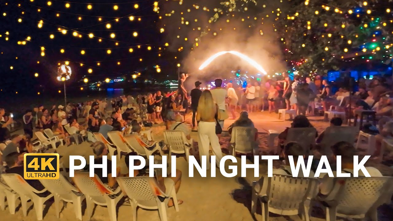 4K HDR Walking Phi Phi Island in Krabi, Thailand