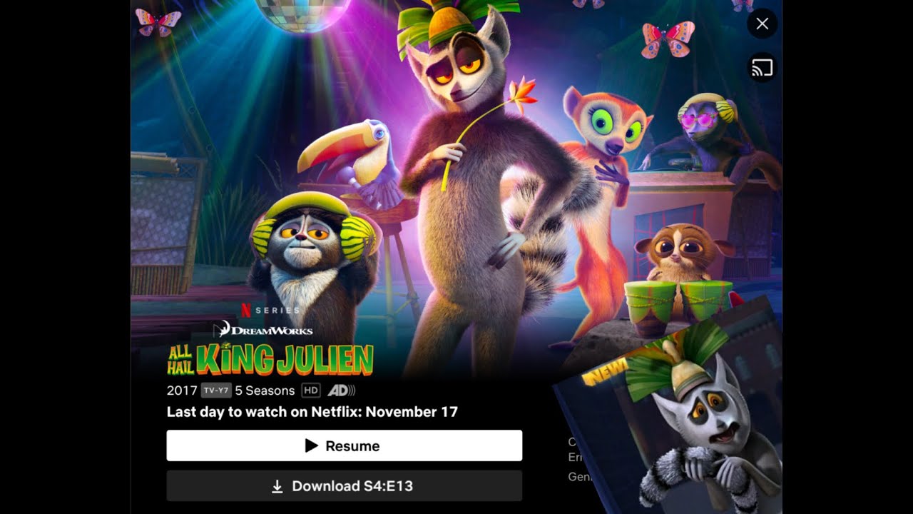 King Julien When His Shows Are Getting Removed from Netflix&hellip;