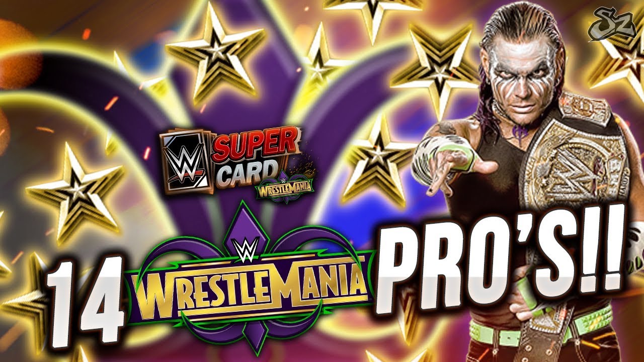 14 NEW WRESTLEMANIA 34 PERFECT PRO'S!! 😱 | WWE SuperCard S4