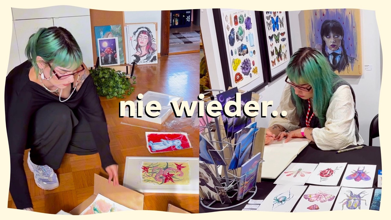 So viel Aufwand f&uuml;r eine Kunstmesse - lohnt es sich? Vorbereitungen, Ablauf, Stress.. 🥲