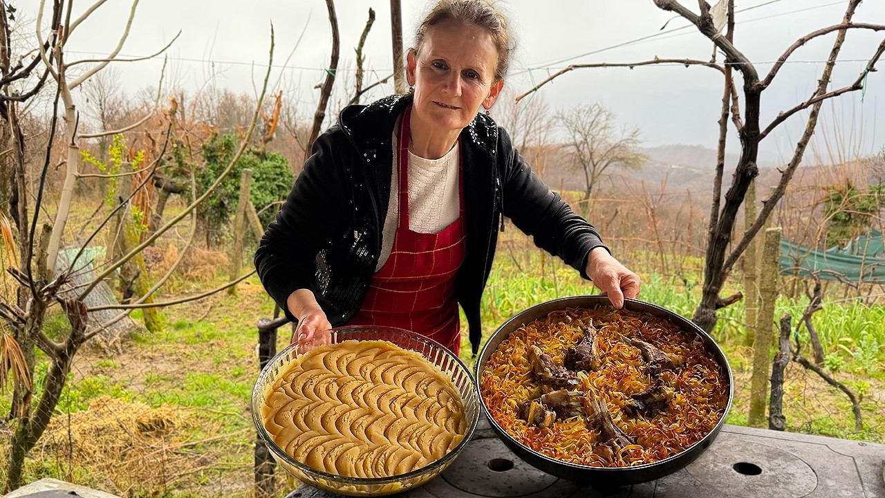Ramadan Mubarak 🌙✨ – Sweet Hallva & Savory Jufka with Meat! 🤯🇦🇱